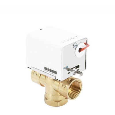 DN20 220v Ψηφιακό ανεμιστήρα νερού Coil Brass Ηλεκτρική κινητοποιημένη βαλβίδα ζώνης με υλικό χαλκού