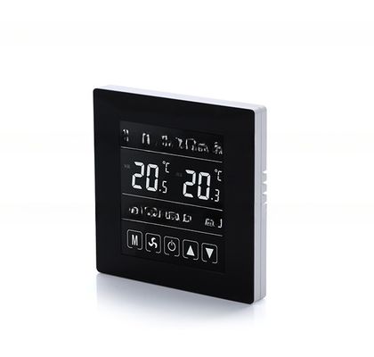 Λευκό LCD Θερμοστάτη με ψηφιακή οθόνη 5 1 1 Προγραμματιζόμενο KNX Συμβατό