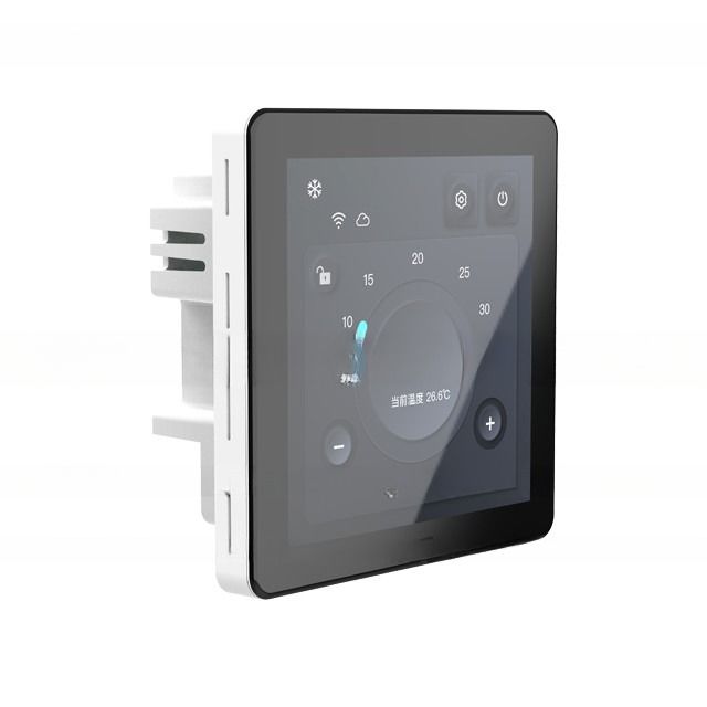 480*480 Ανάλυση 4,0 ιντσών Tuya WIFI Πατητή οθόνη Χρωματική οθόνη Κεντρικό κλιματιστικό Θερμοστάτη